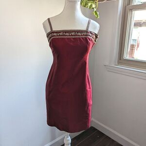 Y2K Spaghetti Stape formal‎ red Dress
